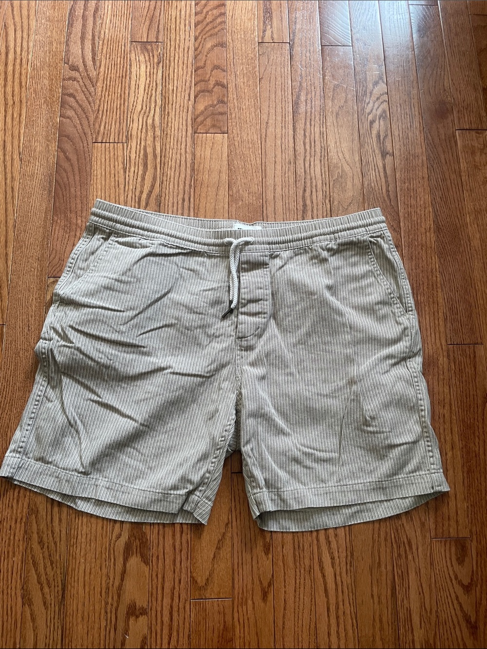 Taylor Stitch Organic Cotton Khaki Drawstring Shorts Men’s Sz XXL